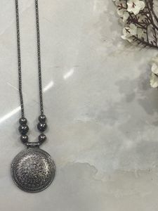 Oxidized necklace🤍🖤