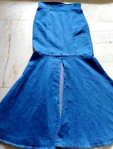 Korea Seoul Denim Mermaid Skirt