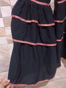 Black Sharara Set
