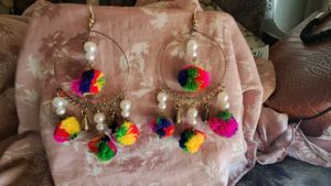 Pompom Earrings
