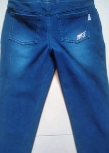 Stretchable Navy Blue Jeggings