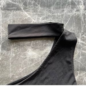 Choker Style One Shoulder Dress
