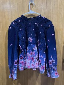 Floral Print Long Sleeve Top