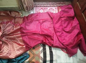New Vibrant Pink Color Saree