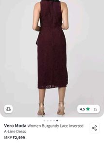 Burgundy Lace Dress