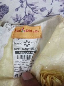 Yellow Party Dress For Kid