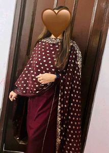 Beautiful Suit With Printed Duppata