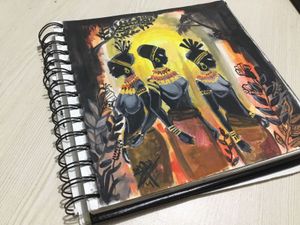 African Women Art Sketchbook