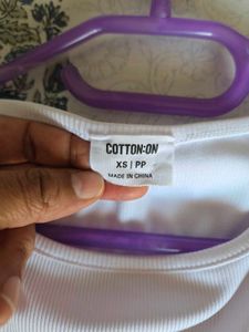 White Tie-Back T-Shirt Cotton On