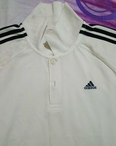 Adidas Striped Polo Shirt
