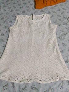 White Sleeveless Top