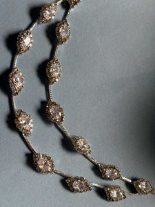 Elegant Silver Necklace With Matching Earrings