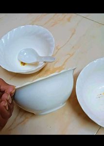 COMBO OF CERAMIC BOWLS 🥣 &amp; FAMILY DINNER SET 🍽️