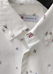 Printed White Shirt