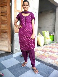 Patiyala Salwar Suit With Dupatta