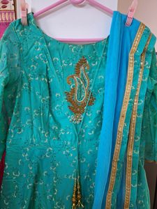 Ethnic Gown With Dupatta