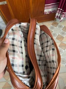 Brown backpack