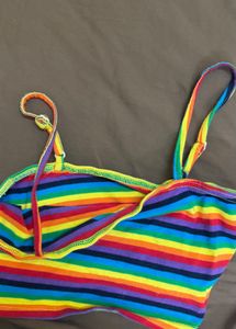 Rainbow Striped Top sexy
