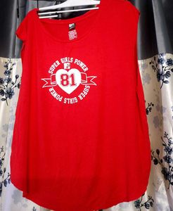 MTV Red Graphic Tank Top