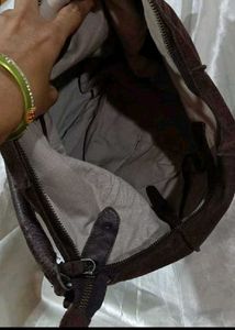 Vintage Suede Hobo Bag