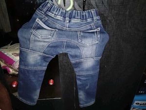 winter Cute Patched Denim Jeans