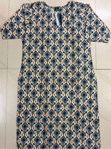 Elegant Inaia Brand Blue Printed Kurta