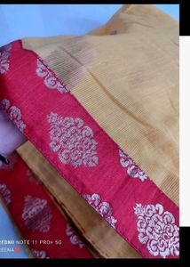 Yellow Supernet Saree💥 Price Drop