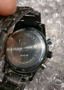 NAVIFORCE 9024 Watches Men Full Steel Quartz Clock Digital LED Watch Army Military Sport watch