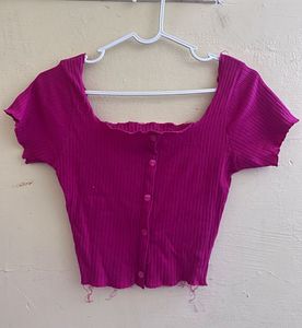 Cute Pink Crop Top