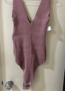 Mauve Ribbed Bodysuit 💜