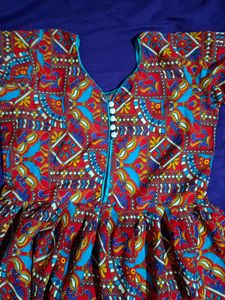 Short Neck Frock Style Kurti