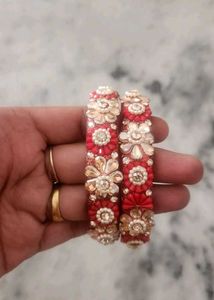 Red &amp; Gold Bangles