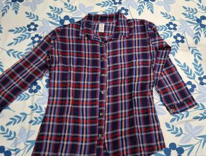 Plaid Button-Down Shirt