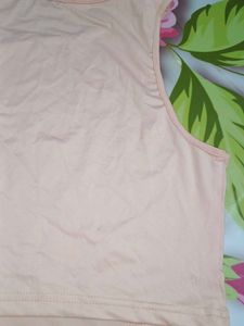 (100)Peach Crop Tank Top