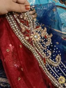 Heavy Bridal Saree With Unstichd Blouse