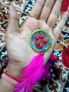 Dreamcatcher Keyrings Multicolour Set Of 10