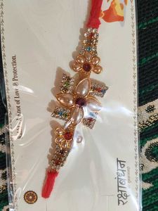 Heavy Diamond Work Rakhi 💎