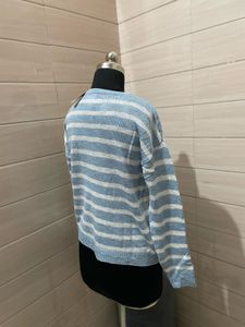 New with tag Oversized Striped Pullover Sweater