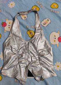 Grey Halter Neck rockstar Gf Inspired Top