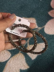 Sparkly Hoop Earrings