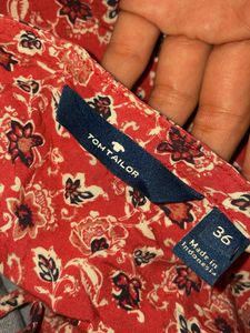 Tom Tailor Floral Print Tie-Neck Blouse