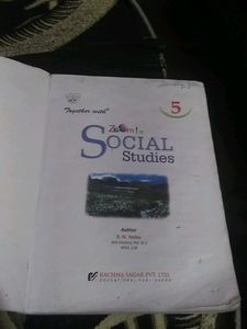 Social Science Book Best Condition CBSE Class 5th