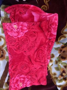 Red Velvet King Size Elastic Bedsheet