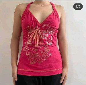 Red Halter Top
