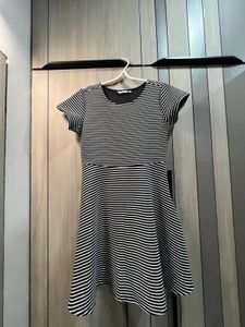 Striped Fit &amp; Flare Dress