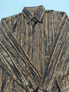 Stylish Brown Striped Shirt