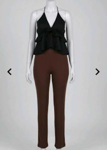 Stylish Black Halter Top