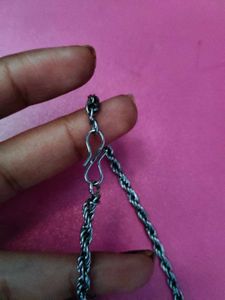 Silver Rope Chain Necklace
