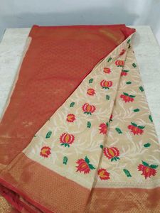 Stunning Floral Silk Sari...