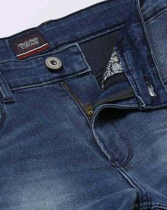 Men Mid-Wash Distressed Skinny Fit Jeans DNMX